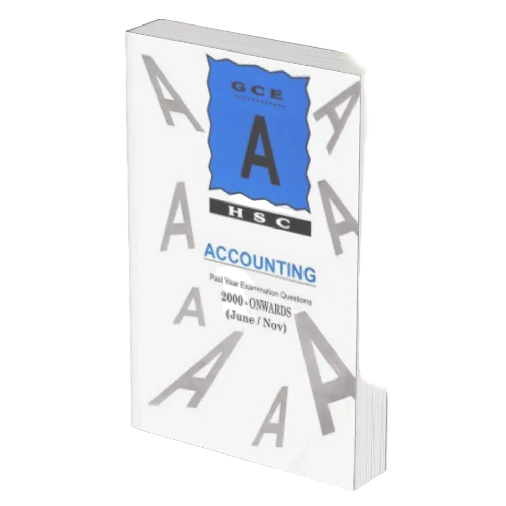 A Level Accounting Yearly Unsolved Past Papers upto Nov 2020 – BOOKONE.PK