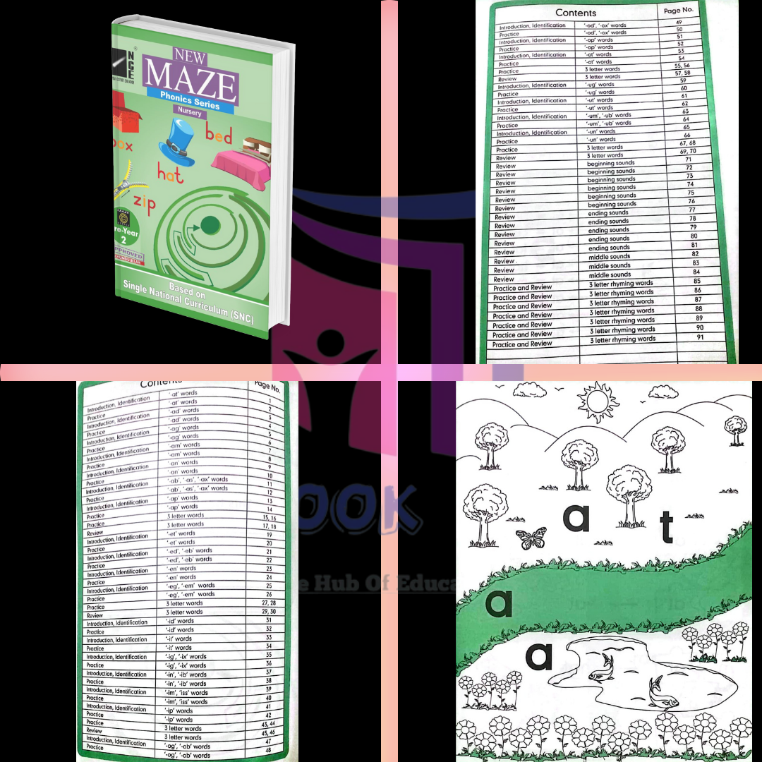 Maze Phonic Workbook Pre-year 2 For Nursery