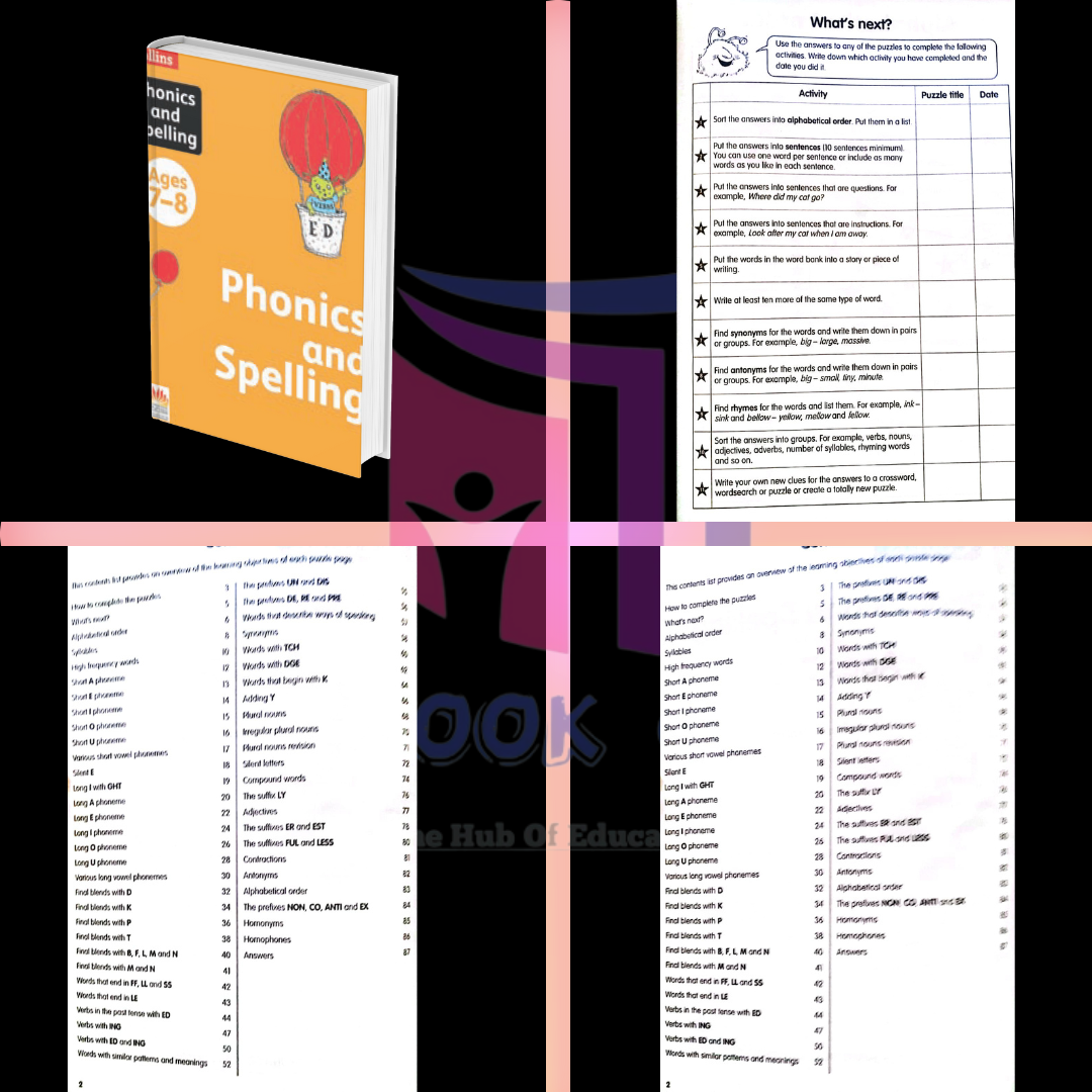 Collins Phonics And Spelling Age 7-8