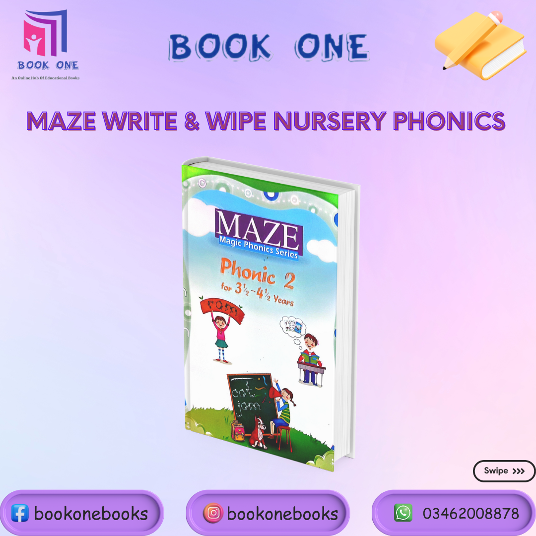 Maze phonic Write & Wipe  For Nursery