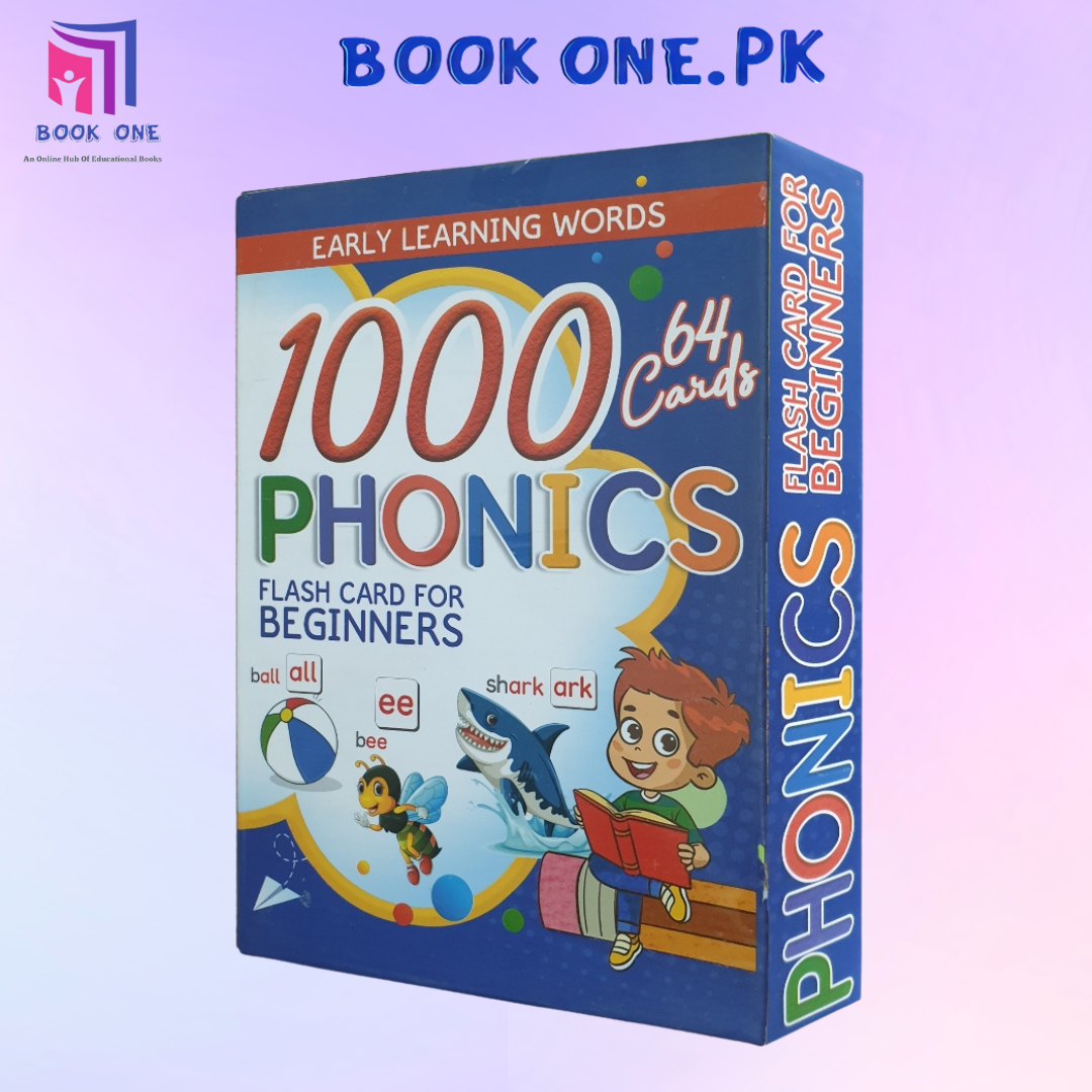 1000 Phonics Flash Cards (Matt Finish Quality 64 Cards)