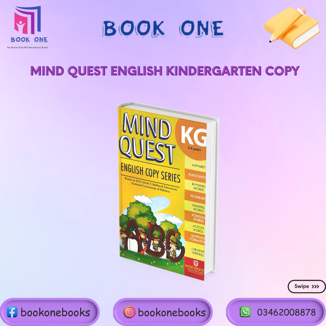 Mind Quest English Copy Kindergarten – BOOK ONE