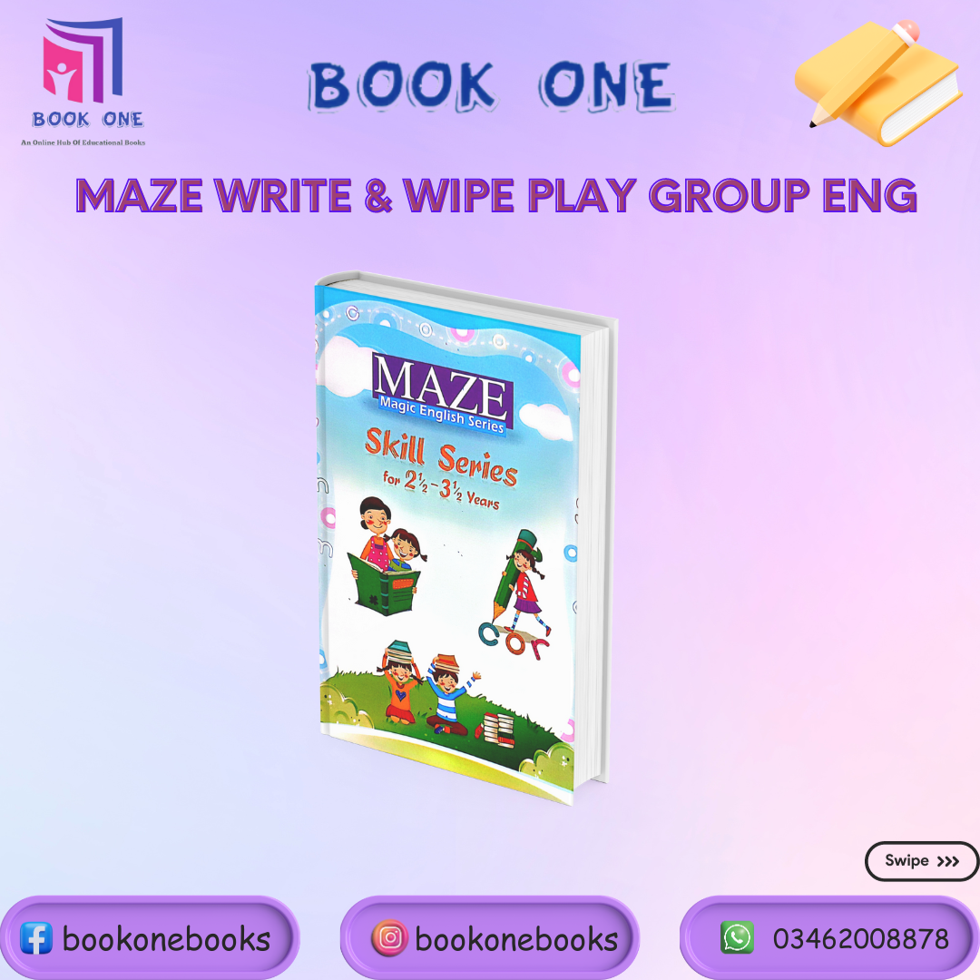 Maze English Write & Wipe For Playgroup
