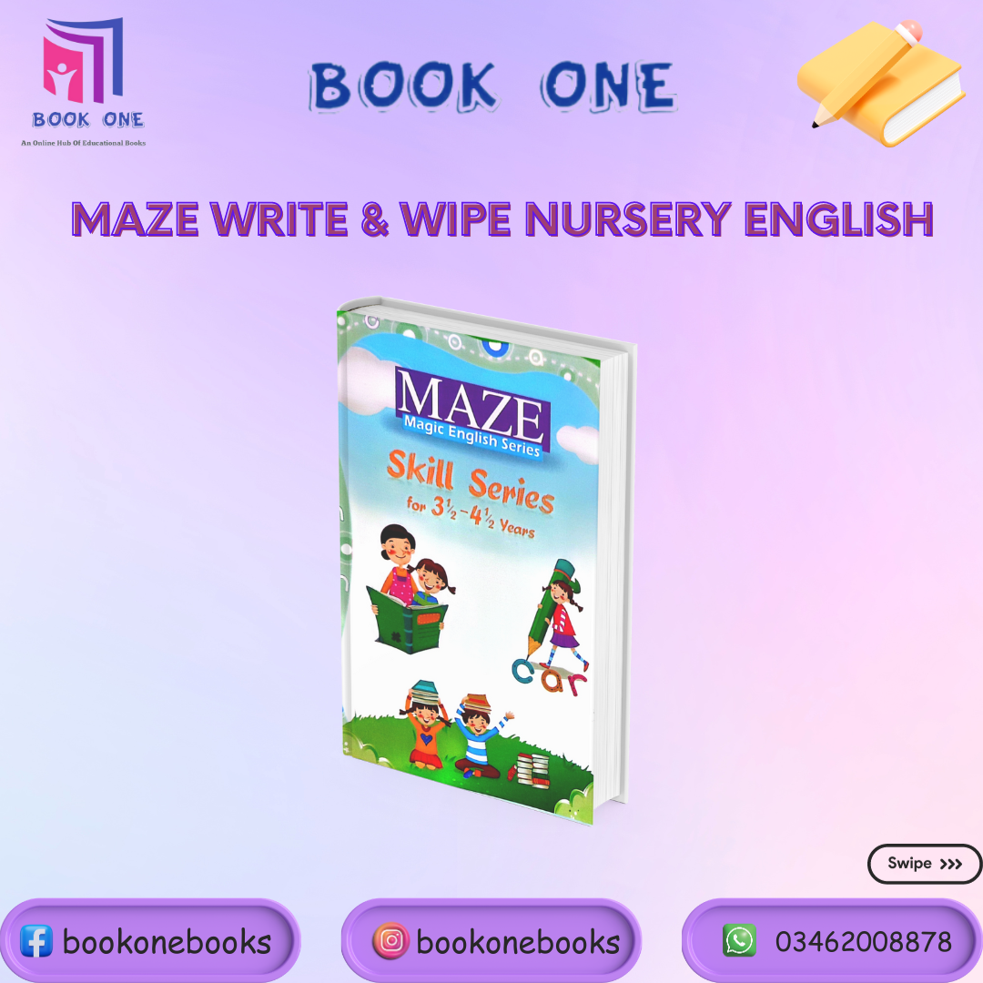 Maze  English Write & Wipe  For Nursery