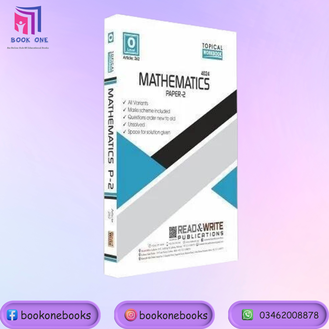 O Level Math P2 Topical Worked Solutions Art 270 – BOOKONE.PK