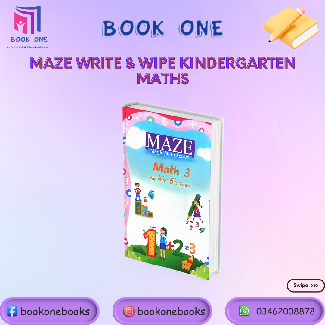 Maze Maths Write & Wipe  For Kindergarten