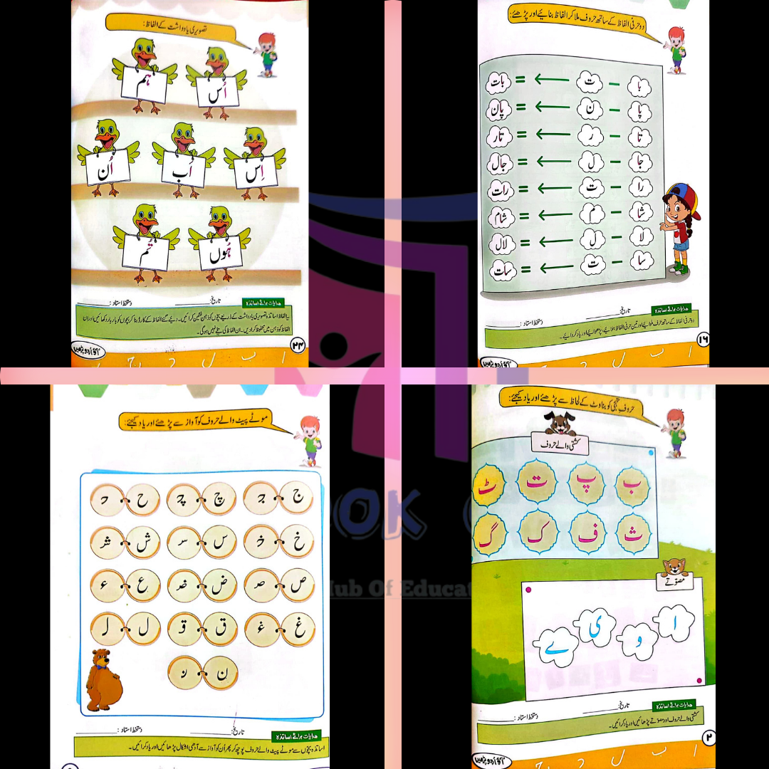 Ao Urdu Parhein (Huroof-tahajji based reading book) for Kindergarten