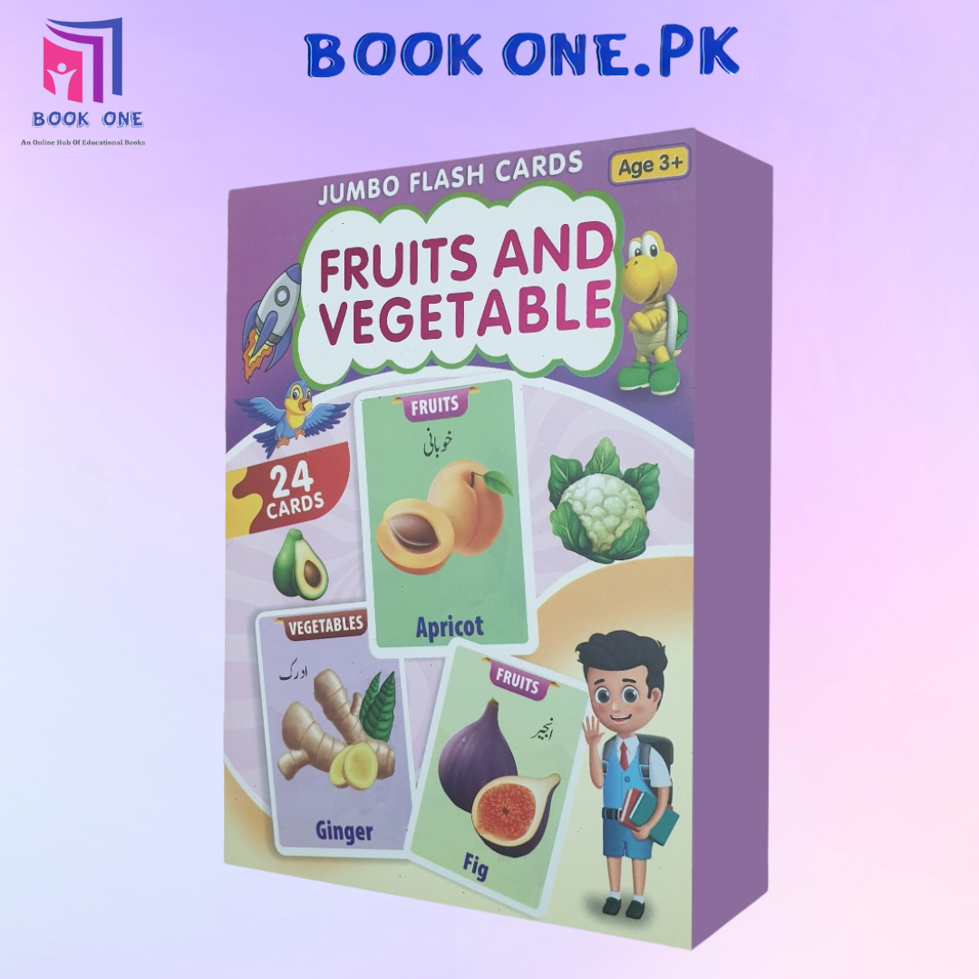 Jumbo Fruits & Vegetable Flash Cards (24 cards)