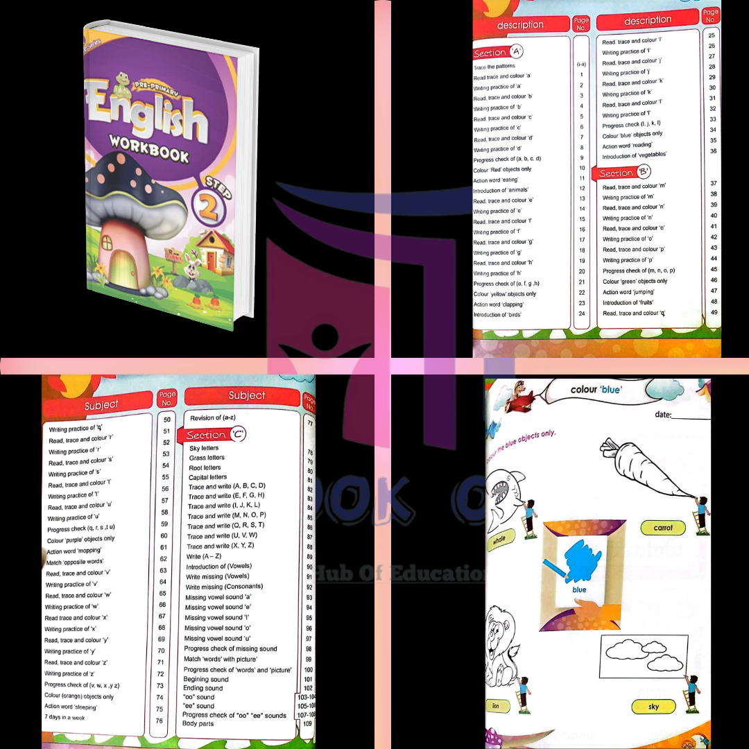 Elite Pre Primary English Workbook Step 2