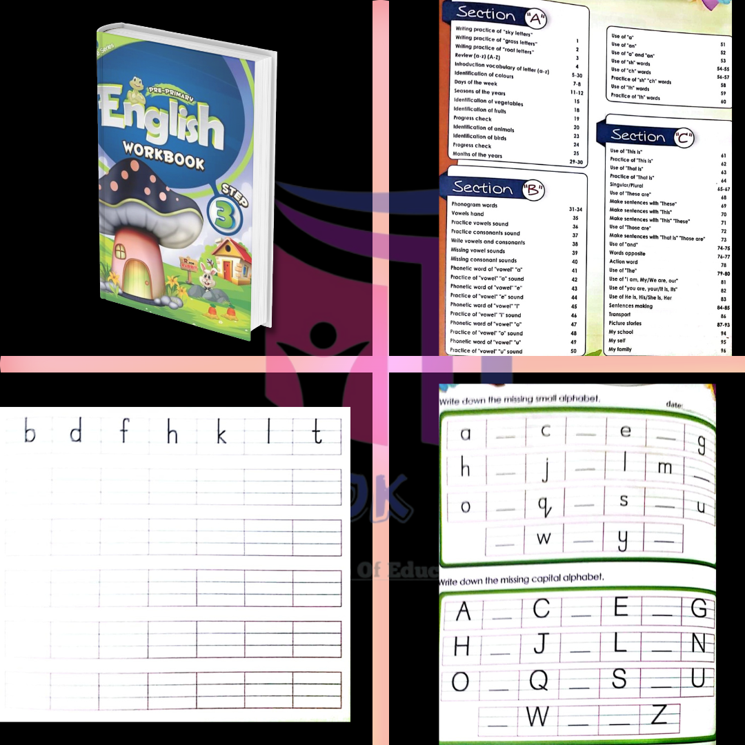 Elite Pre Primary English Workbook Step 3