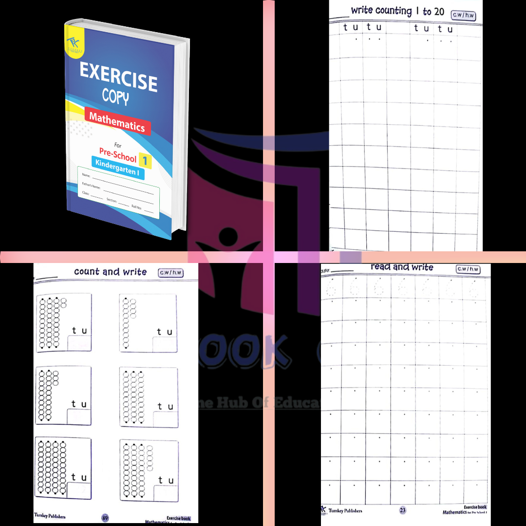 Exercise Copy Maths Pre School 1