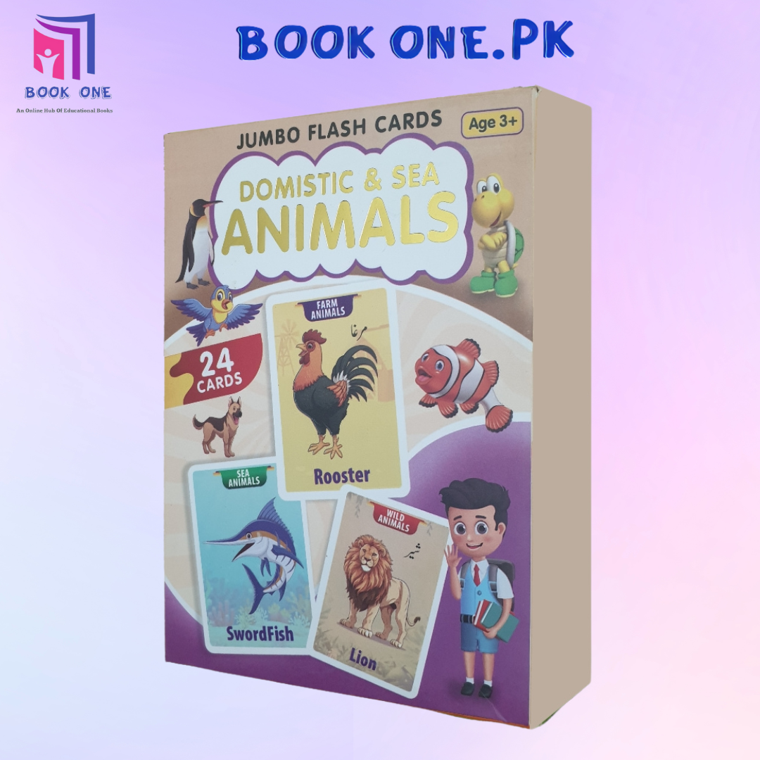 Jumbo Animals Flash Cards (24 cards)