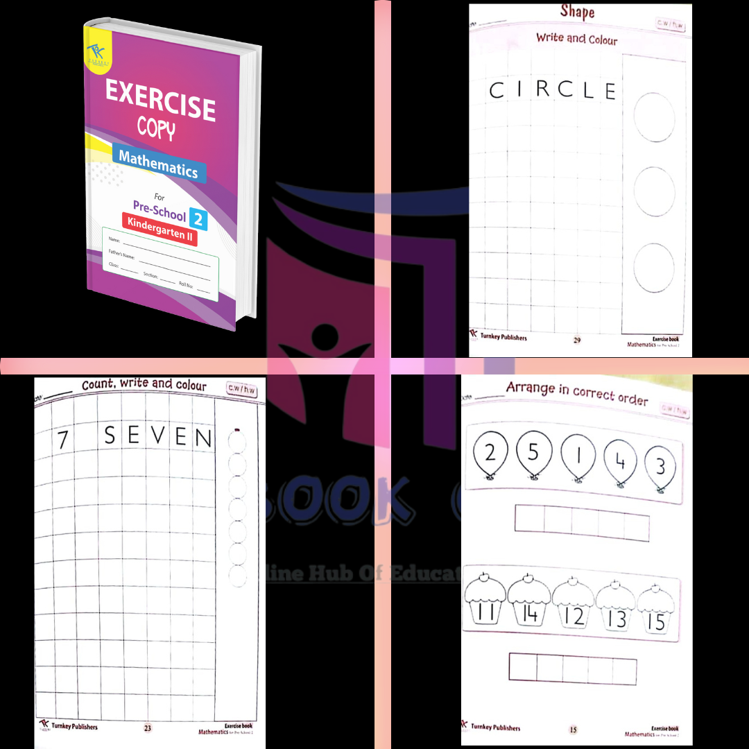 Exercise Copy Maths Pre School 2