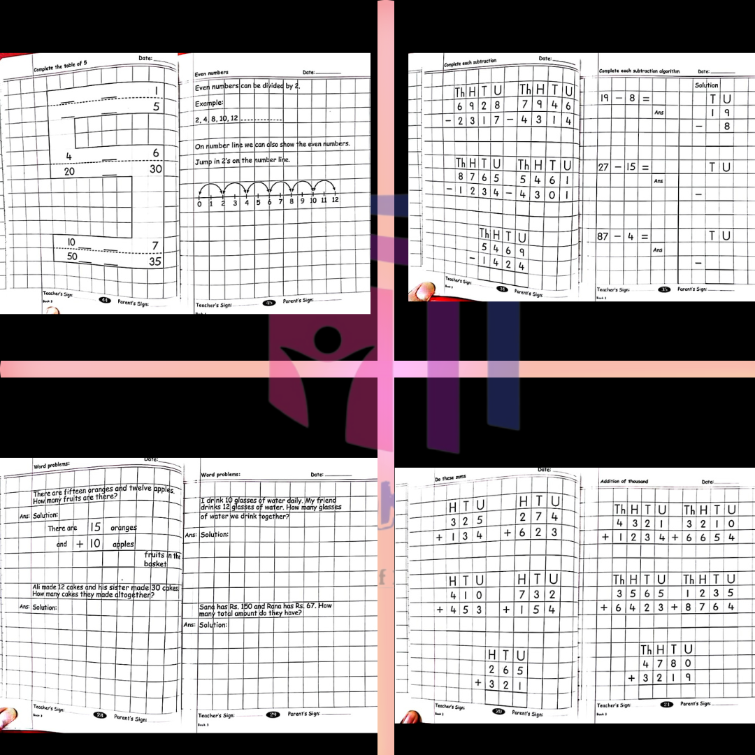 Master Mind Maths Practice Copy Grade 1