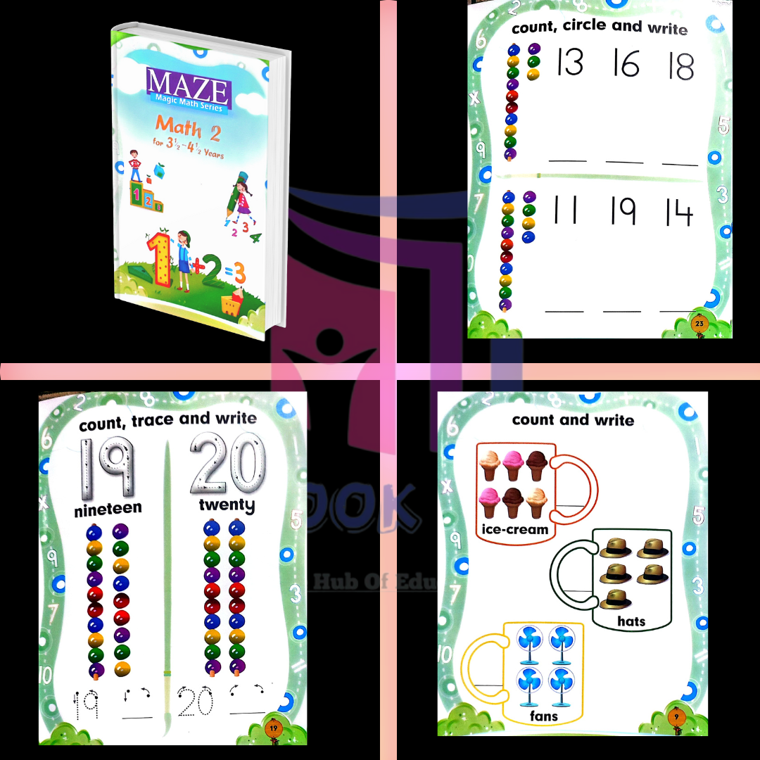 Maze Maths Write & Wipe For Nursery