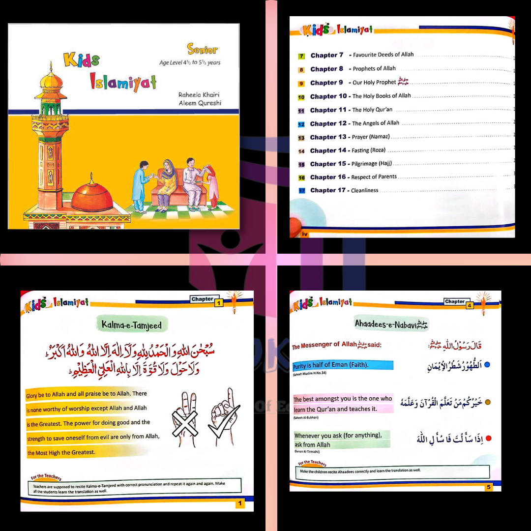 Kids Islamiyat Senior For Kindergarten