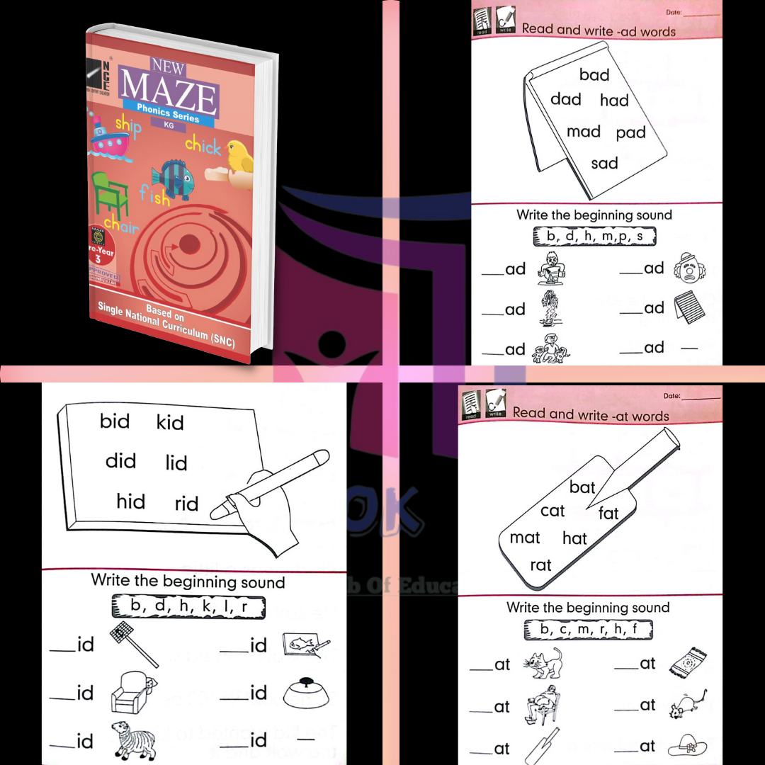 Maze Phonic Workbook Pre-year 3 For Kindergarten