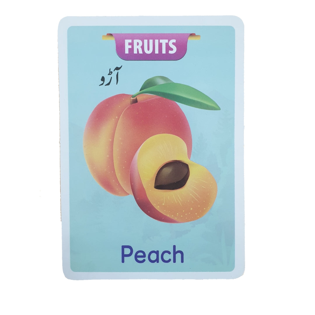 Jumbo Fruits & Vegetable Flash Cards (24 cards)