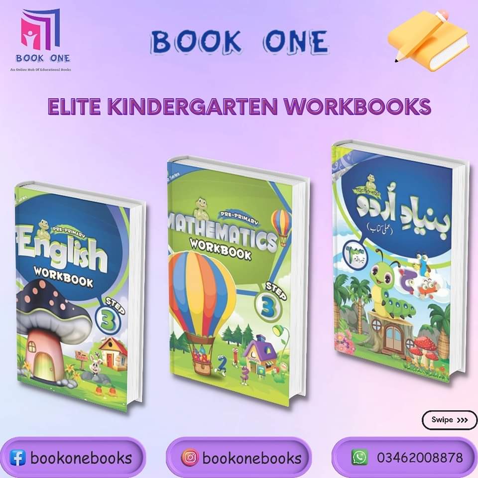 Kindergarten Workbooks Bundle (Pack of 3 Books)