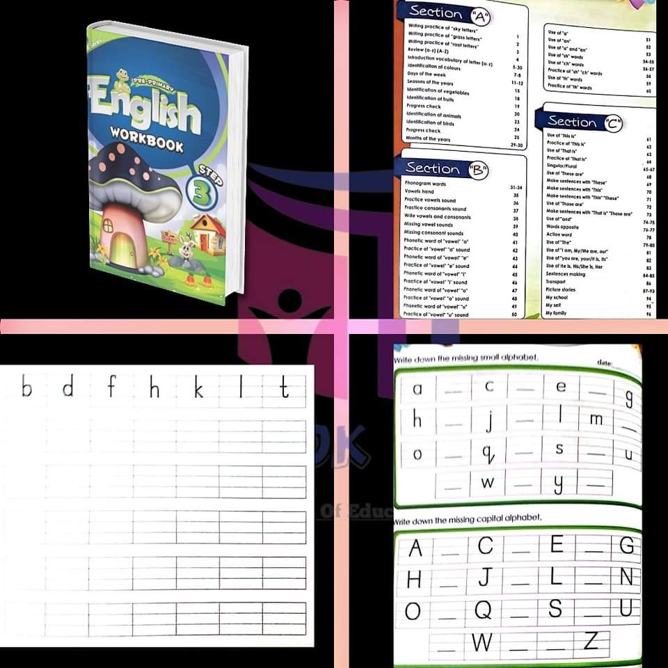 Kindergarten Workbooks Bundle (Pack of 3 Books)