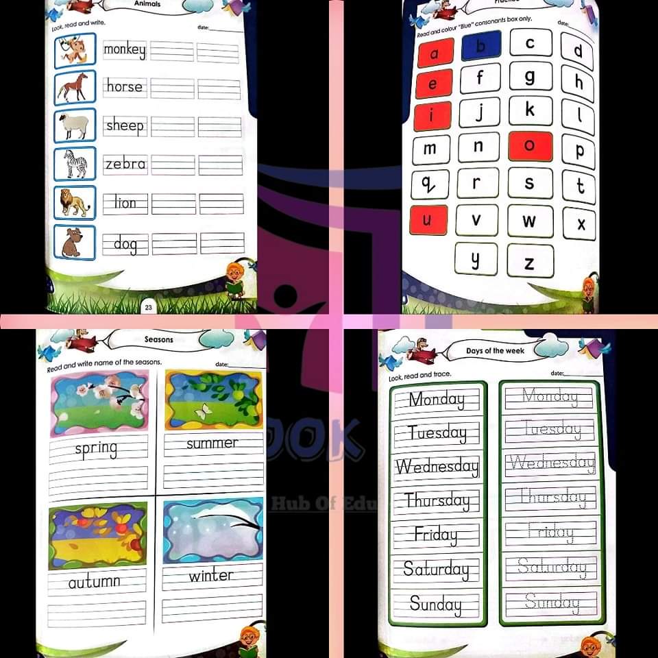 Kindergarten Workbooks Bundle (Pack of 3 Books)