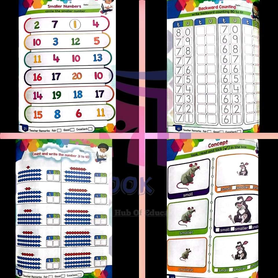 Kindergarten Workbooks Bundle (Pack of 3 Books)