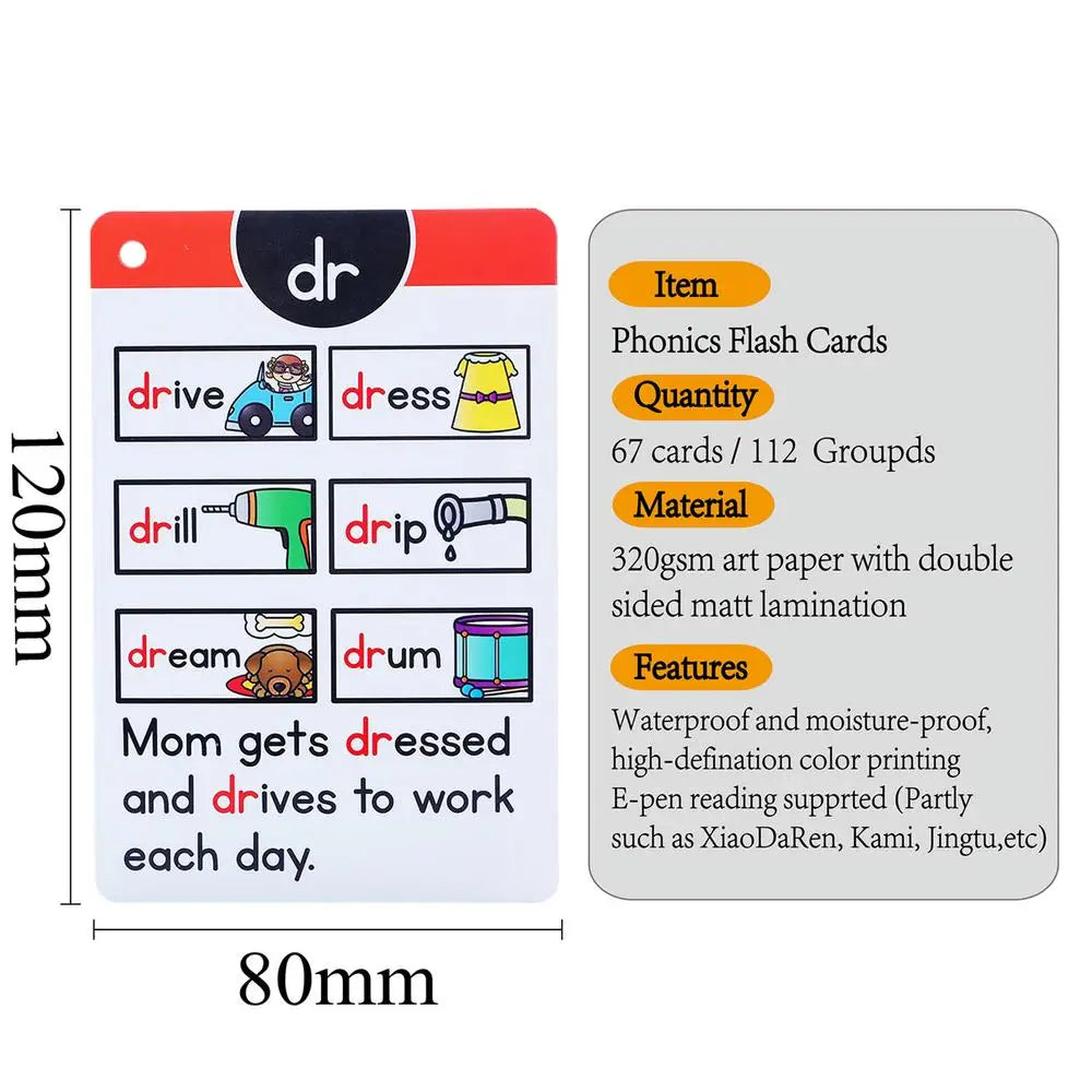 Read & Master 67 Phonics Flash Cards